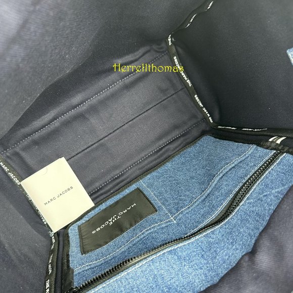 MARC JACOBS THE DENIM MEDIUM TOTE BAG - Picture 9 of 12